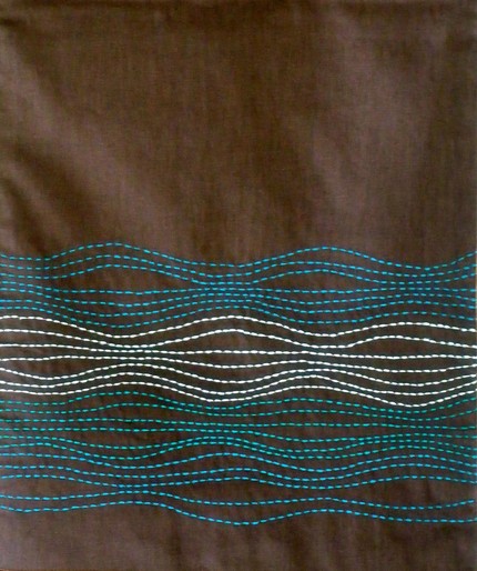 You can get this Waves Embroidery Table Runner for 23